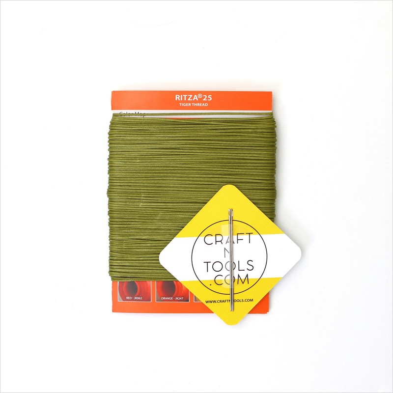RITZA 25 Tiger Thread for Leather Craft | Waxed Tiger