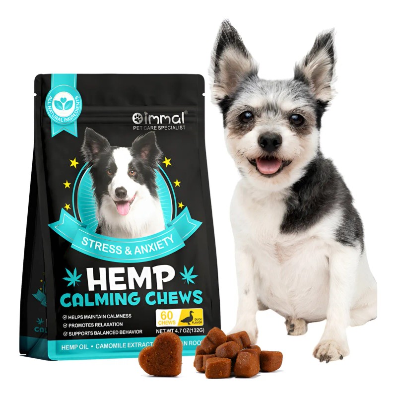 Perro Snacks Calmantes Para Perros 60 Tabletas 4 Sabores