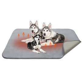 Homimp Self Warming reusable dog training pads,Non-Slip Washable Pee Pads for Dogs, Fast Absorbent Pet Whelping Pads, Ideal for Puppy Senior Dog Whelping, Incontinence, Housebreak, Crate,48x28in, Gray