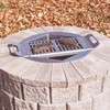 Pilot Rock Stainless Steel Firering with Drop-in-Grate - Made in
