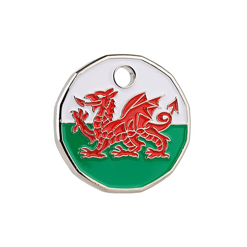 Harts 1 x Welsh Dragon New 12 Sided £1 size