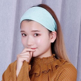 Korean Style Simple Knit Sports Headband for Yoga & Face Washing - Summer Edition One Size/Black 15ea