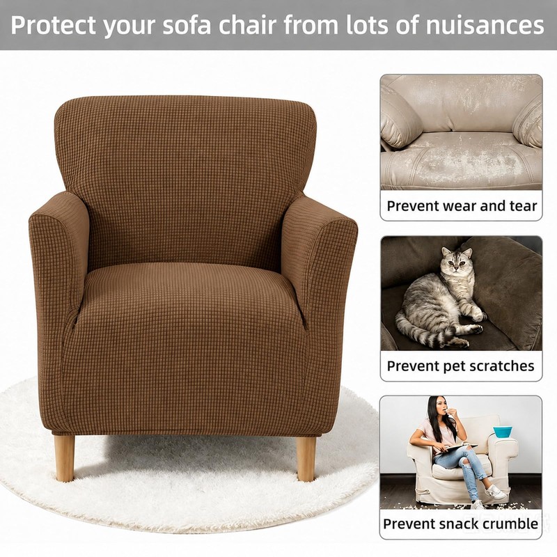 Niuoppy Armchair Covers Slipcovers Banquet, Stretch Sofa Arm Covers, Arm