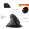 J-Tech Digital Ergonomic Left Hand Mouse with Wireless Connection, AA