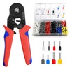 SENLINLIN Crimping Plier Set, 0.5-10mm² Ferrule Crimper Tool with 1800