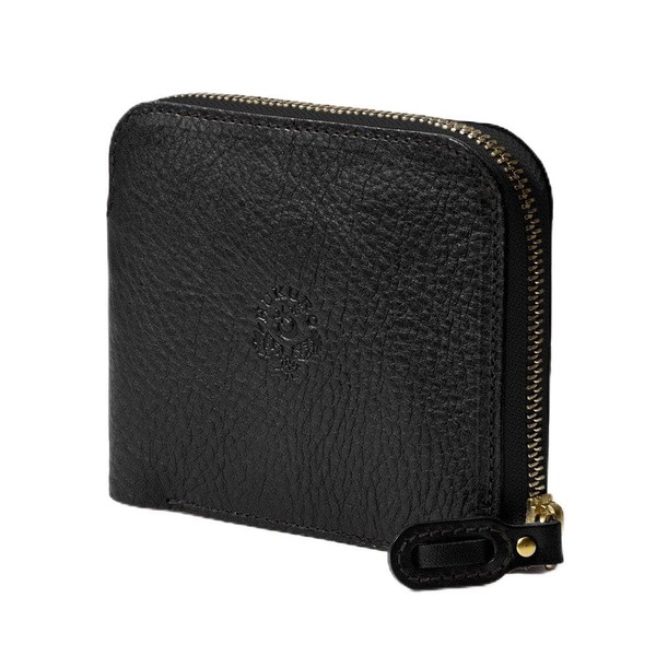 HUKURO Bi-fold Open Wide Small Wallet, Men's, Women's, Leather, Genuine