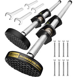 Adjustable Ladder Leveler with Anti-Slip Rubber Feet, Extension Ladder Stabilizer Feet Levelers with Rust Proof Design, Universal Stair Ladder Stabilizer, Ladder Aide Leveling Feet