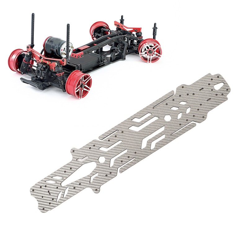 RC Car Chassis Plate Narrow Vertical High Traction Carbon Fiber