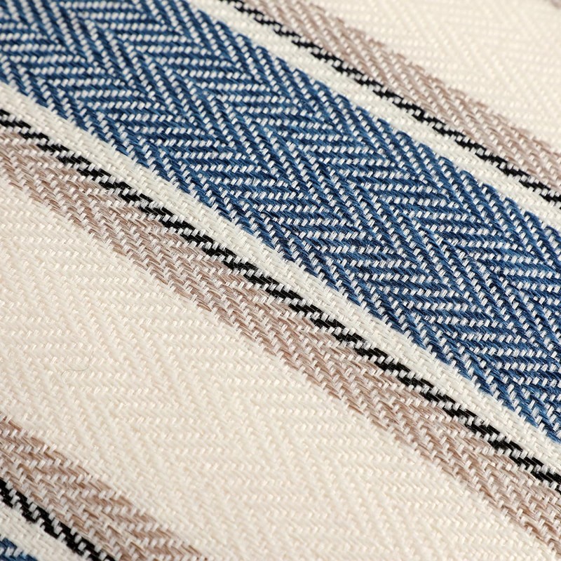 FSZhenZuan Pack of 2 Cushion Covers 45x45cm Decorative Blue Striped