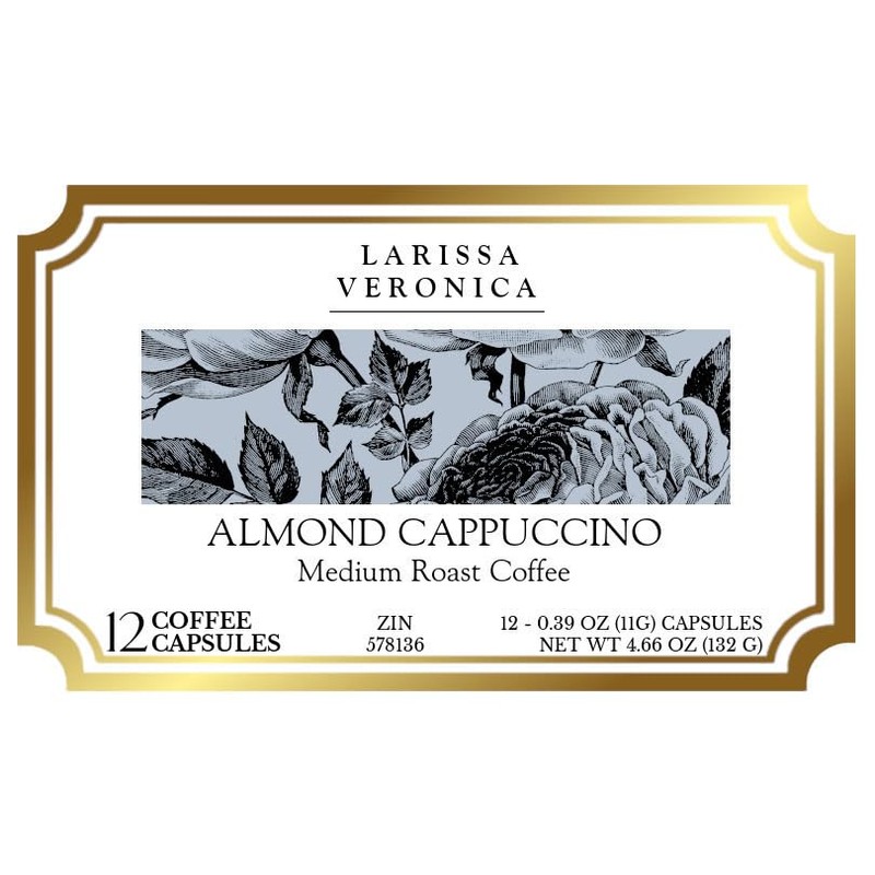 Almond Cappuccino Medium Roast Coffee (Single Serve K-Cup Pods) (Gourmet,