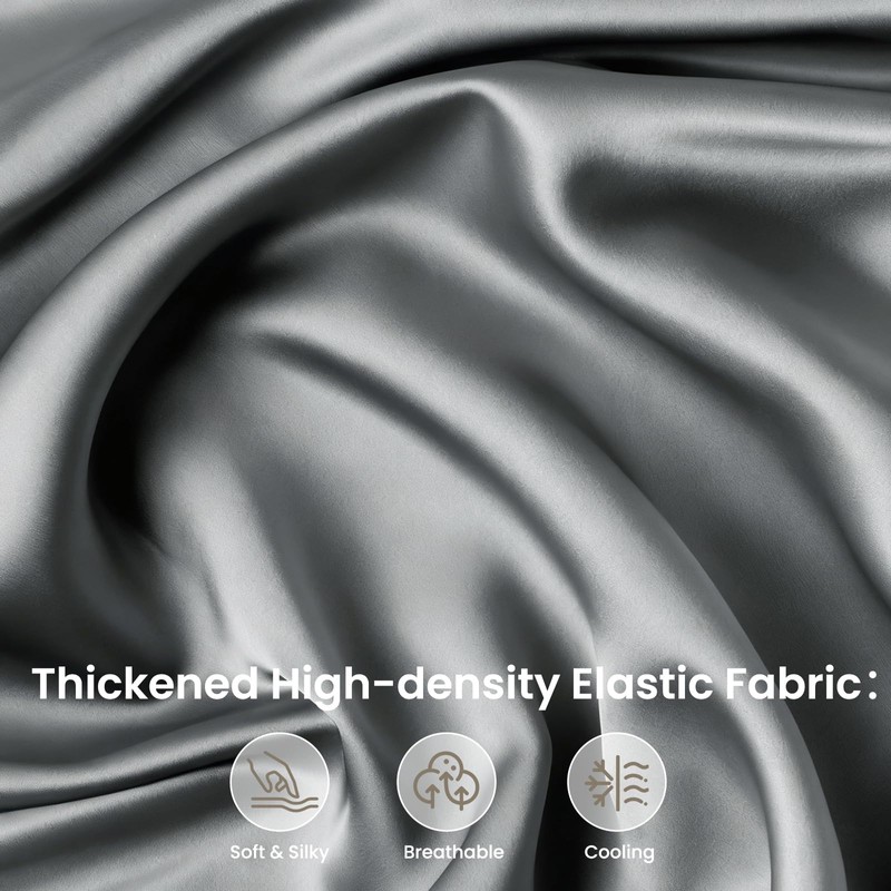 Thickened Satin Pillowcase, Elastic 16 * 24In Pillow Cover for