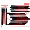 NATARAJ 20 x 0.7mm Fine Tipped Classic BLACK Ballpoint Pens