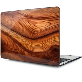 MEEgoodo for MacBook Pro 13 inch Case 2022 2021 2020 A2338 M2/M1 A2251 A2289 with Touch ID,Clear Laptop Hard Shell Cases with Keyboard Webcam Cover & Trackpad Film & Type C Adapter, Tree Rings