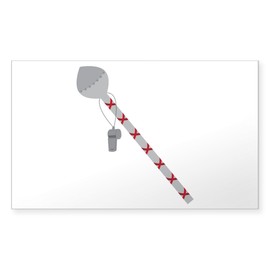CafePress Drum Major Baton Sticker Rectangle Bumper Sticker Car Decal