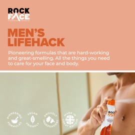 Rock Face Power Antiperspirant for Men 200ml | Spicy Fresh Scent | Fast Absorbing | Non-Staining | 48 Hour Protection