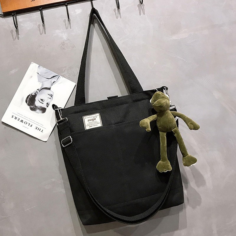 VEAGIA Tote Bag, Canvas, Shoulder Bag, A4, Large Size, Canvas