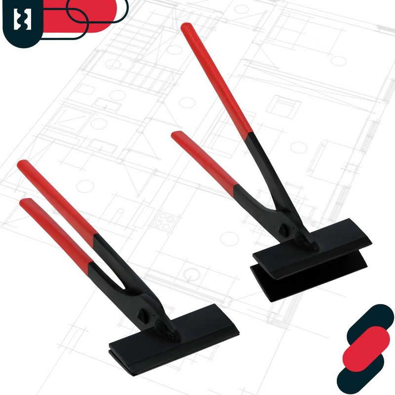 KOTARBAU® Sheet Metal Pliers 100 mm Straight 0º Forged Folding