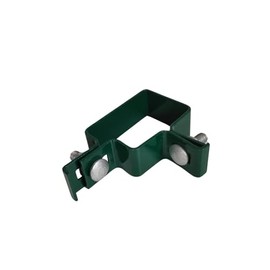 Corner Clamp 60 x 40 mm Fence Clamp for Fence Posts Strut Clamp Attachment for Grid Mat Fence (Green)