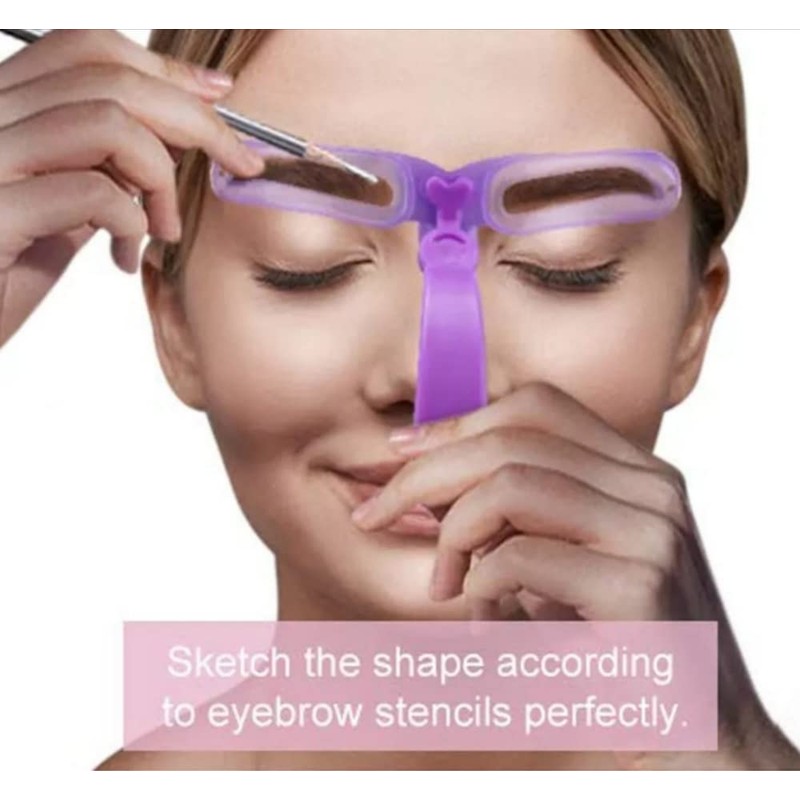 Pack of 8 Eyebrow Stencils for Beginners, Reusable DIY Eyebrow