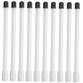 Kichvoe 10pcs Tire Valve Extension Rods Plastic French Valve to Car Adapter Easy Inflation Fit