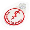 BOI DOKUTECH Therapist in Service Safety Sign with Suction Cup