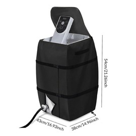 Hot Tub Pump Cover Weather-Resistant Buckle Fixing Lazy Spa Pump Cover with Drawstring and Zipper 17x15x21in Protective All-Purpose Heat Pump Cover Heat Pump Cover Inflatable Hot Tub Accessories Laz