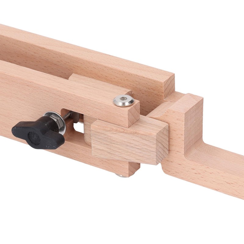 Foldable Leather Pony Clamp Tool, Beech Wood Table Desktop Sewing