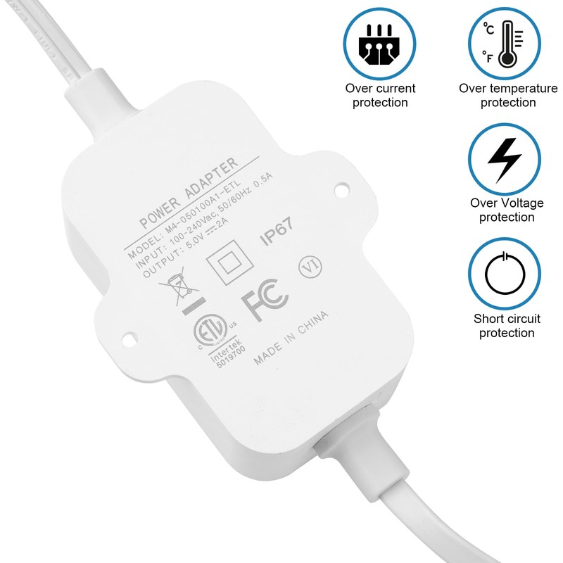 50ft Weather Resistant Power Adapter for Blink Mini 2,Blink Outdoor