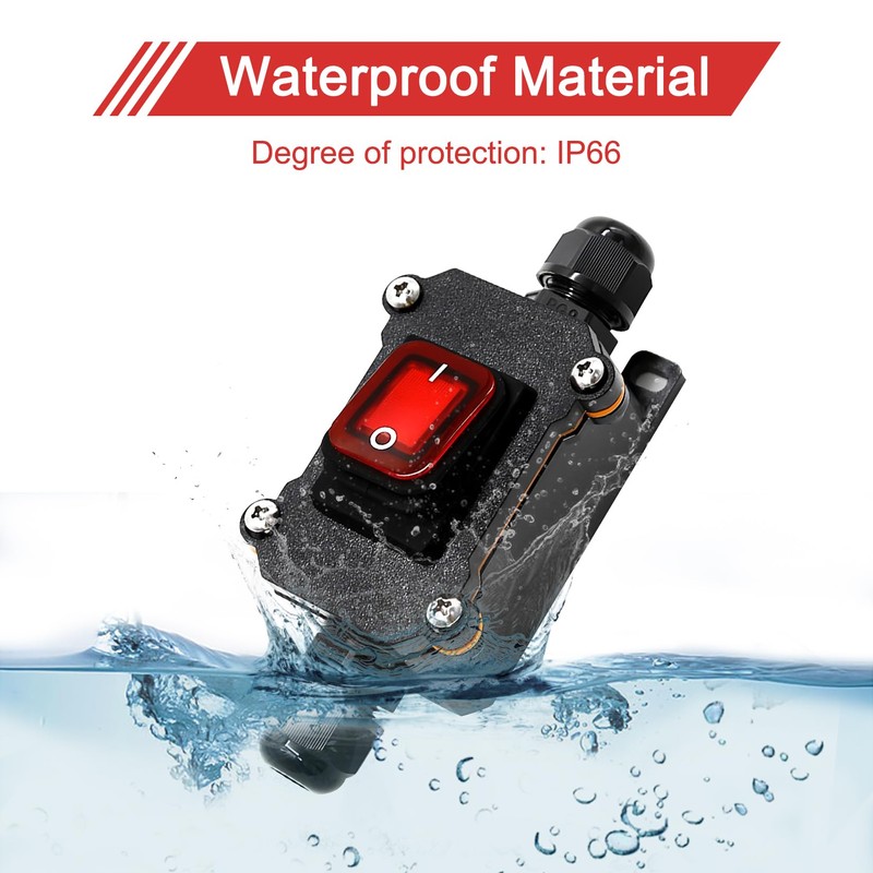 Idota Inline Cable Switch IP66 Waterproof AC220V Switch with Mini