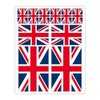 Pack of 10 Flag Stickers Great Britain Set England Car