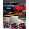 60inch Truck Tailgate Light Strip Bar, White/Red Reverse Light Brake