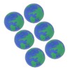 12PCS Globe Soft Ball 63mm Squeezable PU Portable Earth Stress