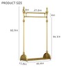 Clothing Rack Gold, Industrial Clothes Rack for hanging Clothes with