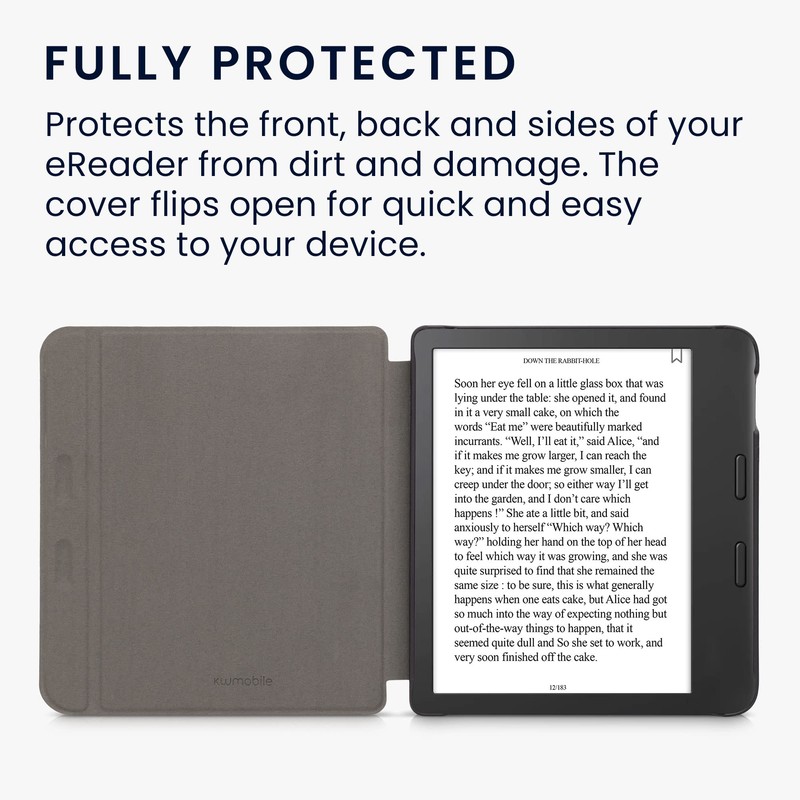 kwmobile Flip Case Compatible with Tolino Vision 6 Case -