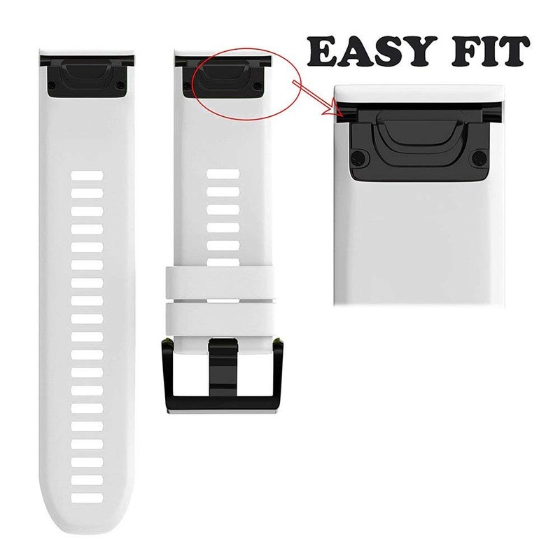 NotoCity Compatible Fenix 5 Band 22mm Width Soft Silicone Watch