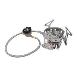 Namvo Camping Gas Stove, 6800W Portable Camping Stove Windproof Backpacking Stove with Piezo Ignition Folding Gas Burner Cooking Stoves Outdoor Cooking Fishing