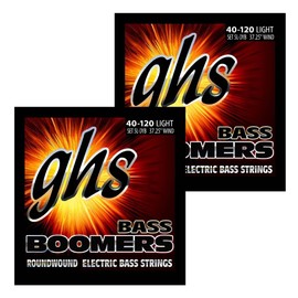GHS Strings 5L-DYB Electric Bass Boomer String Sets Nickel Plated Guitar Strings, Light, 40-120, Pack of 2
