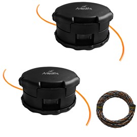 A ANLEOLIFE String Trimmer Head SRM-225 for Echo Eater Speed-Feed 400 SRM-230 SRM-210 SRM2100 SRM225 PAS210 PAS225 PAS230 PAS260 Fit Echo Straight Shaft SRM Model Trimmers(2 Pack)
