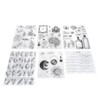 6pcs Silicone Embossing Folders Multipurpose DIY Craft Template Molds for