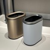 LEASYLIFE 9L/2.4GALSlim Bathroom Trash Can, 12 * 7.75 * 13.67