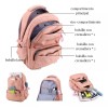 Pokachila Mochila Escolar Antirrobo Impermeable De Moda Para Niñas Segundarias