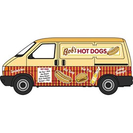 Oxford Diecast 76T4007 VW T4 Van Bobs Hot Dogs