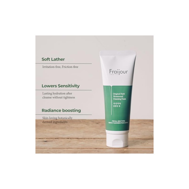 Fraijour Espuma Limpiadora De Ajenjo Con Hierbas Originales, 150 Ml