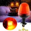 MAIALOT 60 LED Rotating Flashing Amber Beacon Light, Flexible Mount