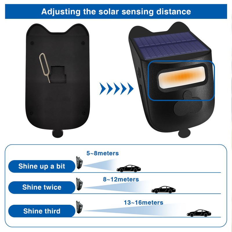 Solar Doorbell Infrared Wireless Motion Sensor Alarm Door Bell for