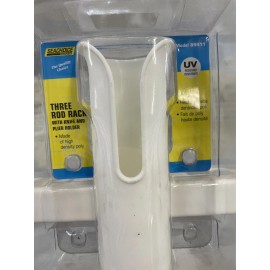 Seachoice 1 “pair” Seachoice Rod Rack-Holds Three-White 89411 (2 Packages)
