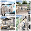 LIENAHU Clothes Drying Rack Wall Mounted(can fold Upward),Laundry Drying Rack,Laundry