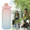 2000ML Time Scale Water Bottle, Outdoor Large Capacity Water Bottle