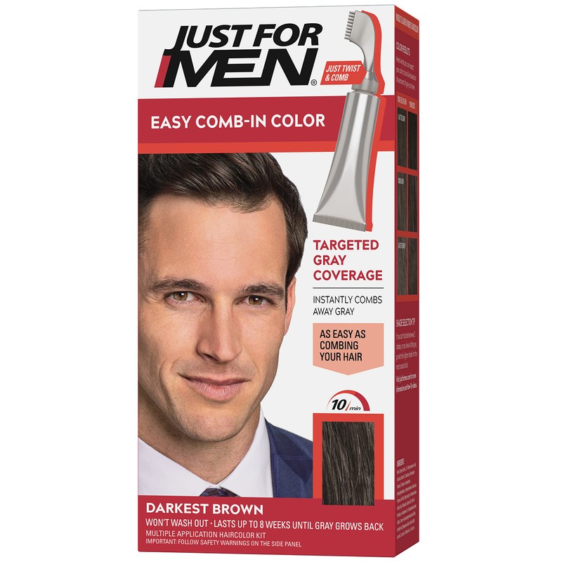 Just For Men Easy Comb-In Color (Formerly Autostop), Gray Hair