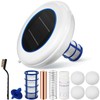 Qualirey 1 Set Solar Pool Ionizer Floating Water Cleaner and